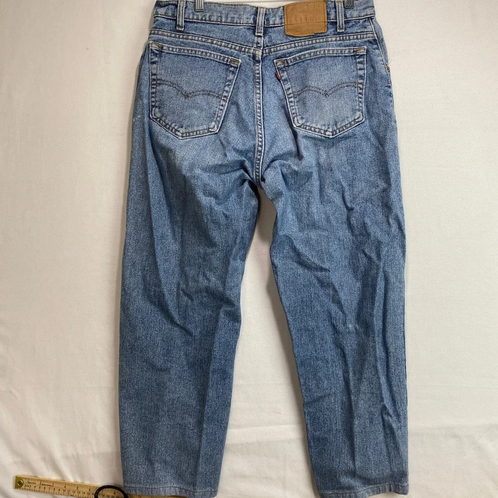 VTG Levis 550 Relaxed Fit Tapered Leg Mens Blue Denim Jeans Medium Wash 32x25